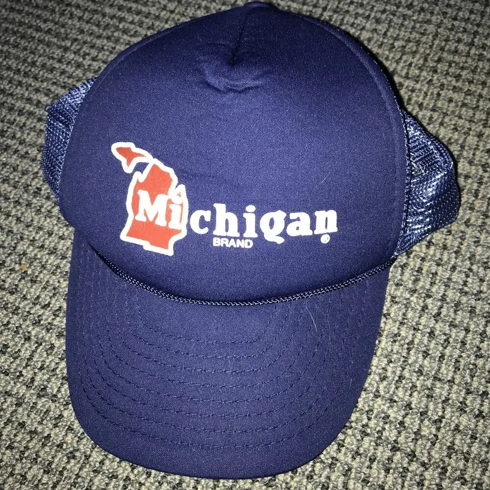 Michigan‎ Brand Cottage Cheese Hat OSFA Blue